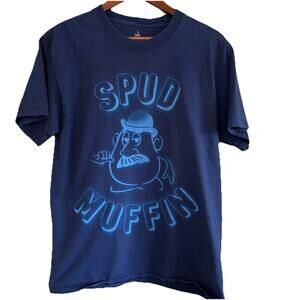 Disney Parks Spud Muffin Mr. Potato Head T-Shirt Navy Adult Medium Toy Story